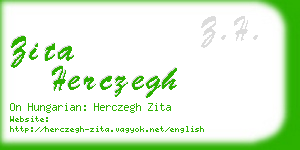 zita herczegh business card